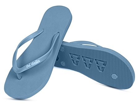 Delta Delta Delta Flip Flops, With Greek Letter Cutouts Online now