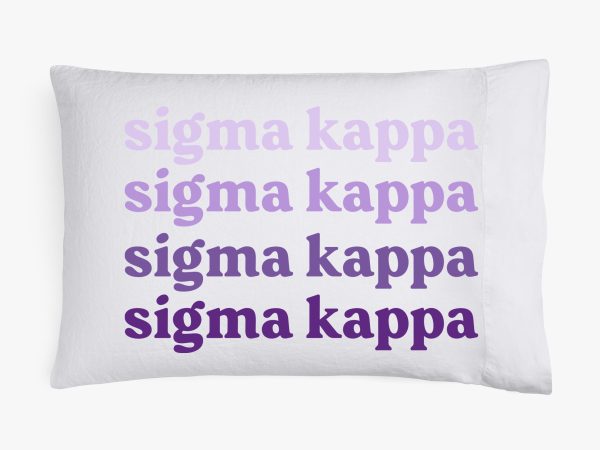 Sigma Kappa Cotton Pillowcase Fashion