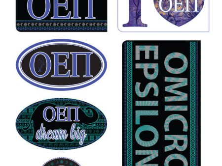 Omicron Epsilon Pi  Bohemian Stickers For Cheap