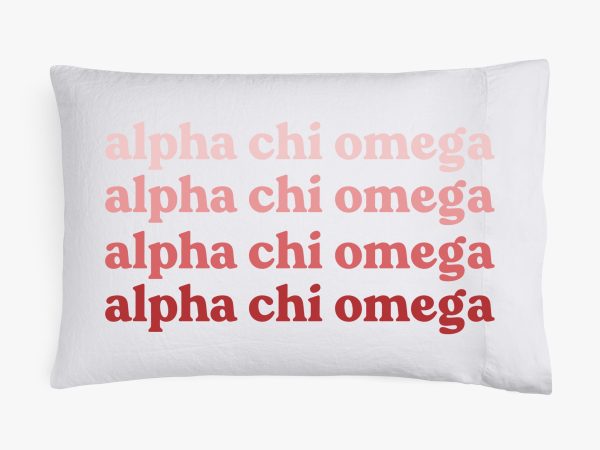 Alpha Chi Omega Cotton Pillowcase Discount