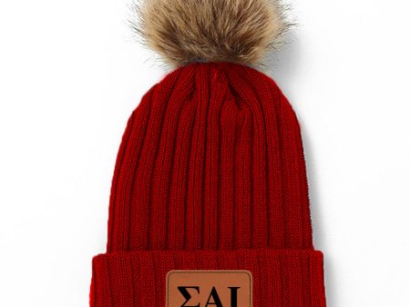 Sigma Alpha Iota Pom Pom Beanie Hat on Sale