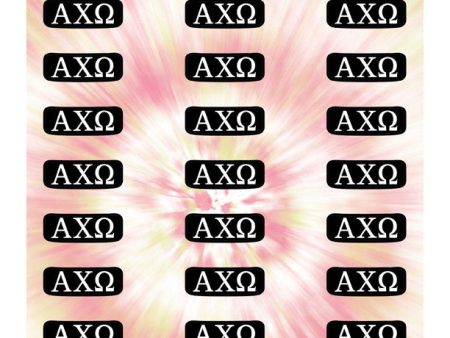 Alpha Chi Omega Eye Black Decals Supply