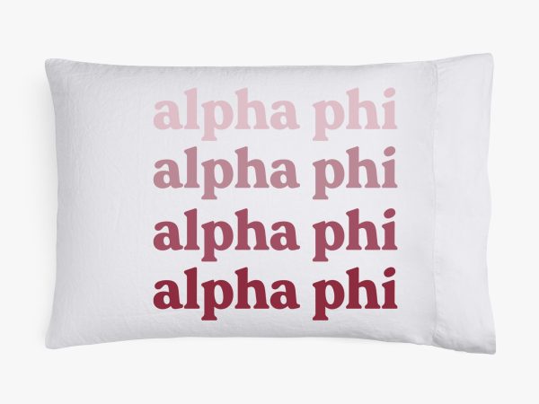 Alpha Phi Cotton Pillowcase Cheap