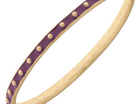 PURPLE ENAMEL STUDDED BANGLE Discount