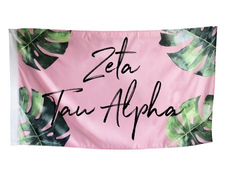 Zeta Tau Alpha Tropical Flag Online Hot Sale