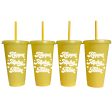 Kappa Alpha Theta Glitter Color Changing Cup 4-Pack Online Hot Sale