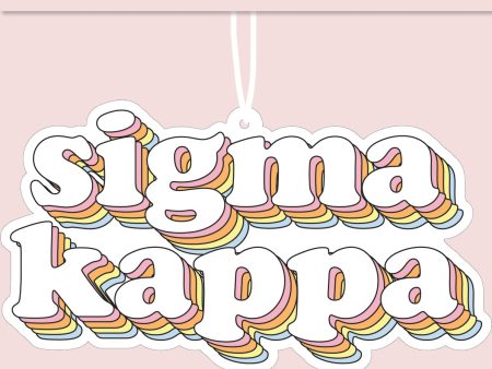 Sigma Kappa - Retro Air Freshener - Bubblegum Scented Hot on Sale