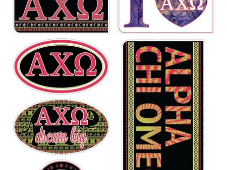 Alpha Chi Omega Bohemian Stickers Sale