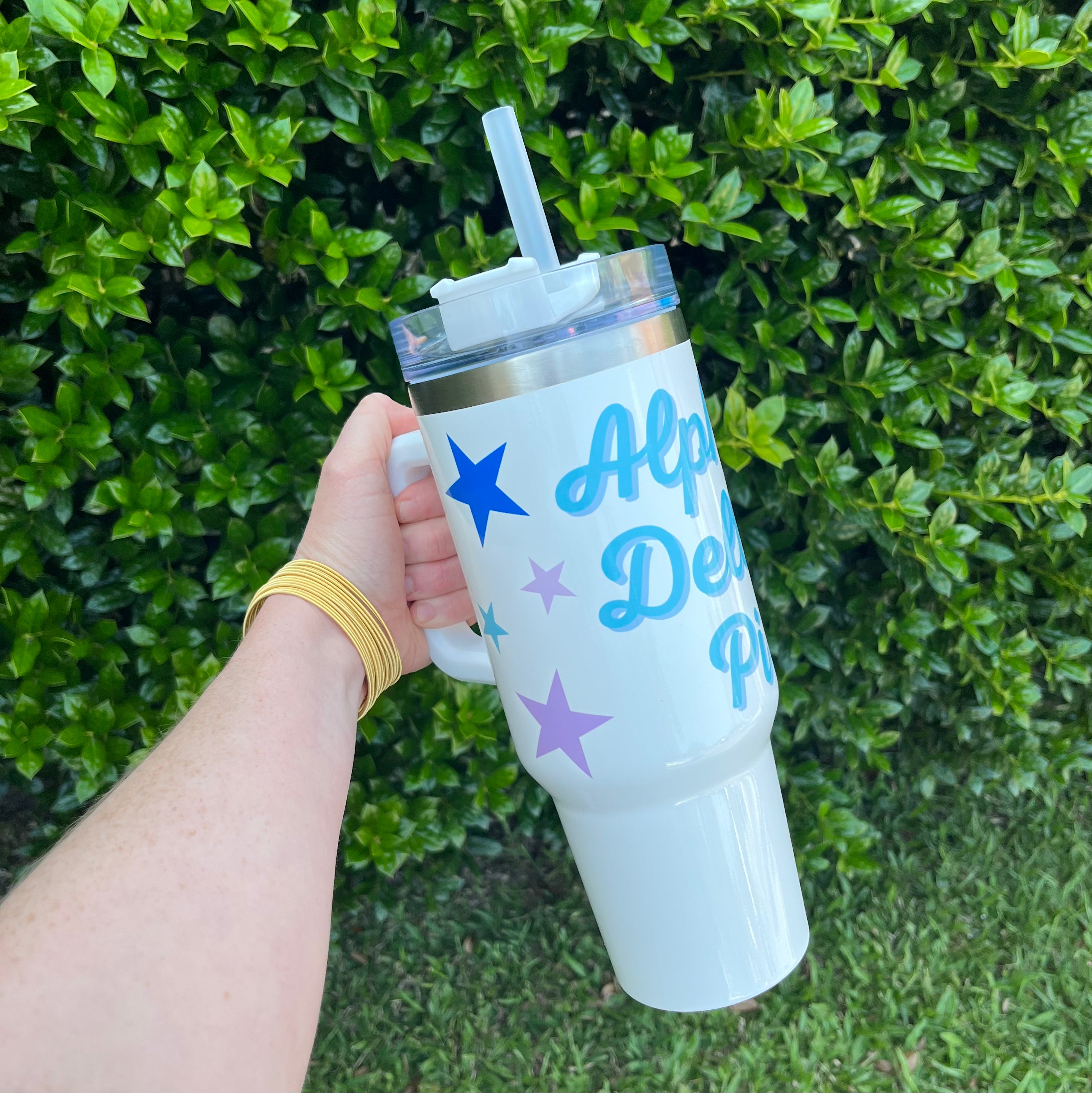 ALPHA DELTA PI 40 OZ STARS TUMBLER Cheap