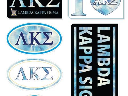 Lambda Kappa Sigma Tie Dye Stickers For Cheap