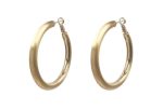 SATIN GOLD HOOP Online now