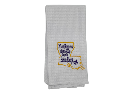 WHAT HAPPENS IN BATON ROUGE TOWEL Cheap