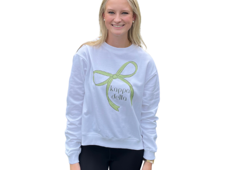 KAPPA DELTA BOW SWEATSHIRT For Cheap