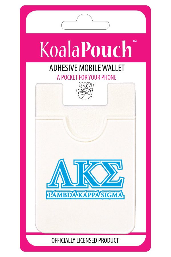 Lambda Kappa Sigma Koala Pouch - Greek Letters Design - Phone Wallet on Sale