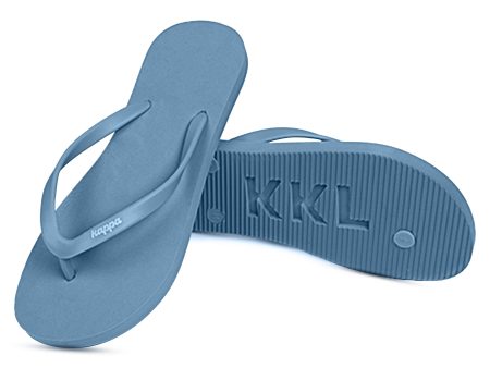 Kappa Kappa Gamma Flip Flops, With Greek Letter Cutouts Online now