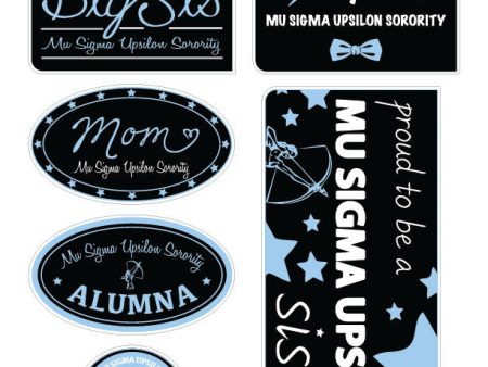 Mu Sigma Upsilon  Family Stickers For Sale