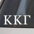 Kappa Kappa Gamma Car Decal Sticker- Greek Letters Design on Sale