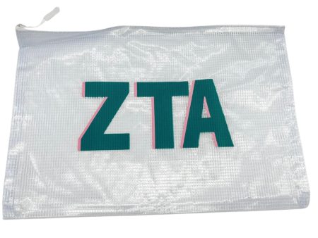 ZETA TAU ALPHA ZIPPER POUCH Discount