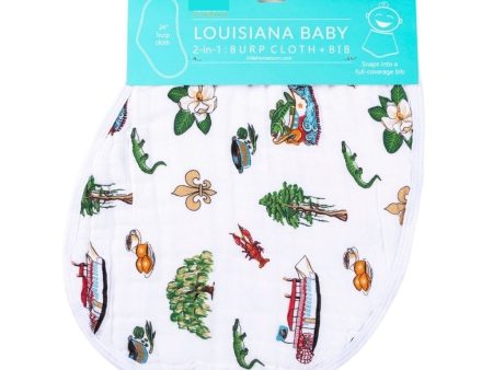 2 IN 1 LOUISIANA BABY BURP AND BIB CLOTH Fashion