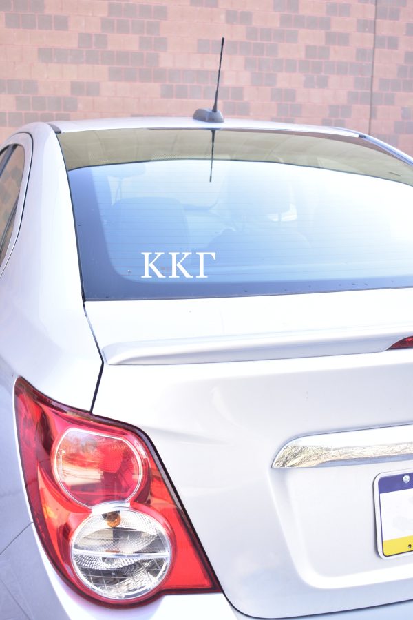 Kappa Kappa Gamma Car Decal Sticker- Greek Letters Design on Sale