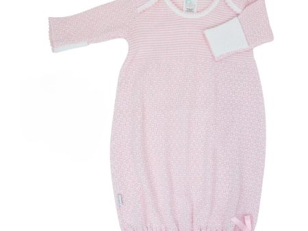 LAP SHOULDER DAY GOWN PINK NEWBORN For Discount