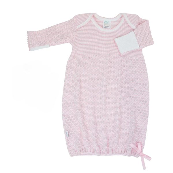 LAP SHOULDER DAY GOWN PINK NEWBORN For Discount