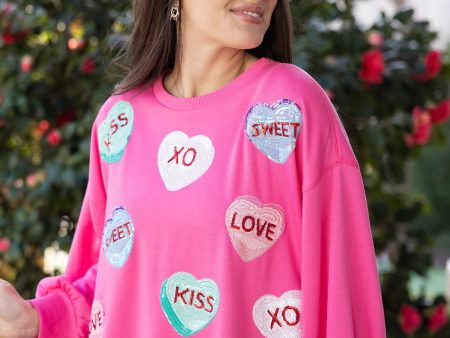 MILLIE CANDY HEARTS SWEATSHIRT Online Sale