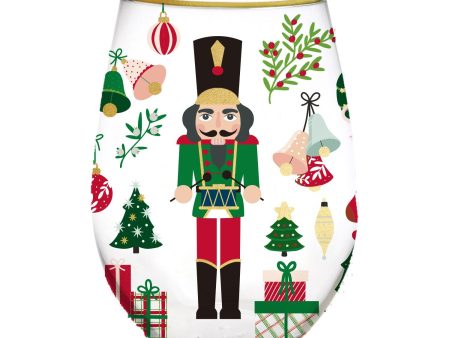 NUTCRACKER STEMLESS WINE GLASS Sale