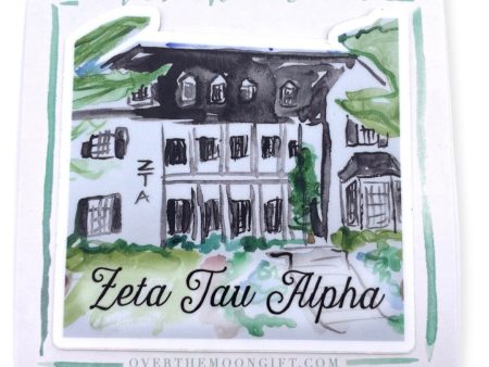 ZETA TAU ALPHA LSU HOUSE DECAL Online Sale