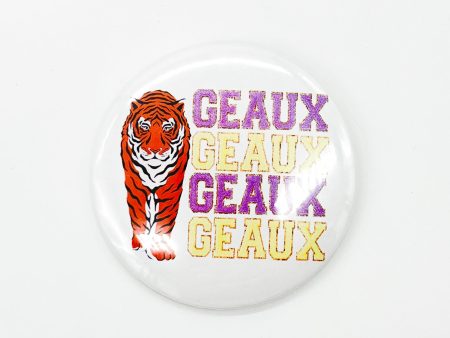 TIGER GEAUX BUTTON For Sale