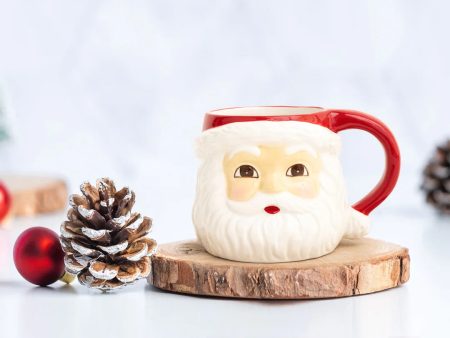 SANTA SCULPTED MUG Cheap