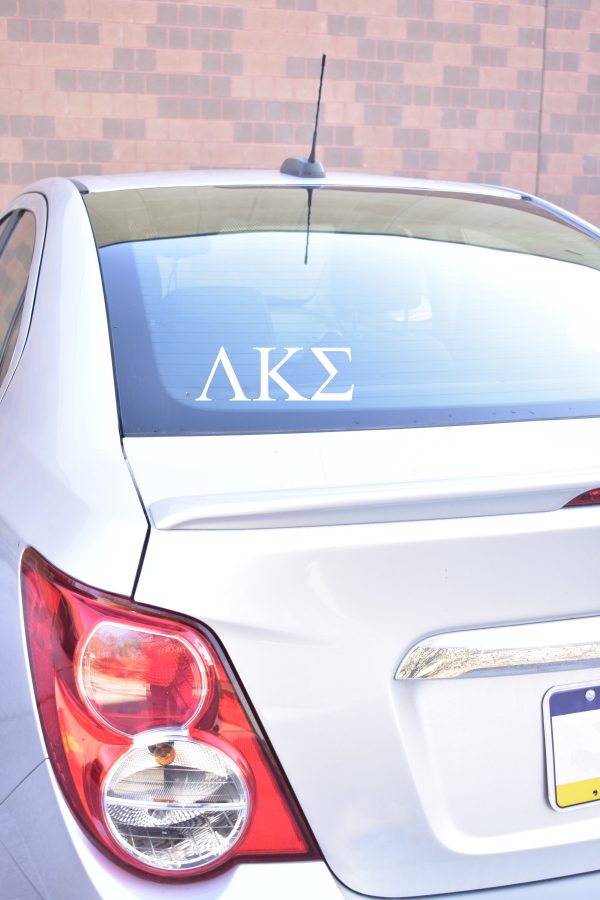 Lambda Kappa Sigma Fraternity Car Decal Sticker- Greek Letters Design Online Hot Sale