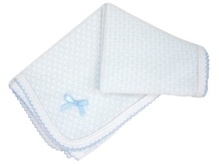 BABY SWADDLE BLANKET BLUE For Sale