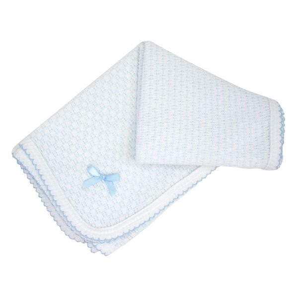 BABY SWADDLE BLANKET BLUE For Sale