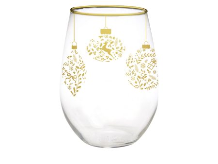 ORNAMENTS STEMLESS WINE GLASS Supply