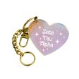 Zeta Tau Alpha Keychain - Iridescent Heart Design Supply