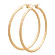 1.25  ROUND GOLD HOOP EARRING Cheap