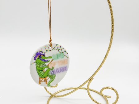 MARDI GRAS ORNAMENT ALLIGATOR Fashion