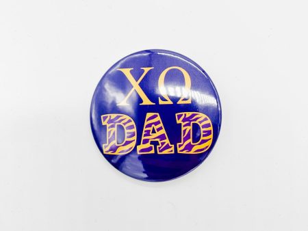 CHI OMEGA DAD BUTTON For Cheap