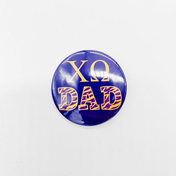 CHI OMEGA DAD BUTTON For Cheap