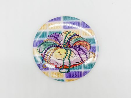 MARDI GRAS BUTTON CAKE BEADS Online now