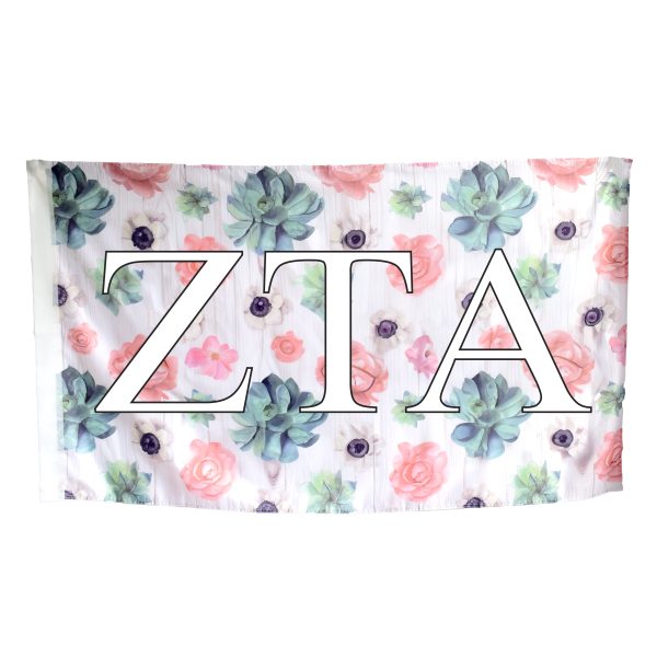 Zeta Tau Alpha Sorority Flags Hot on Sale