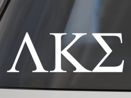 Lambda Kappa Sigma Fraternity Car Decal Sticker- Greek Letters Design Online Hot Sale