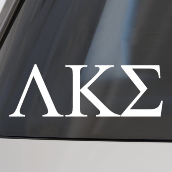 Lambda Kappa Sigma Fraternity Car Decal Sticker- Greek Letters Design Online Hot Sale