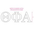 Zeta Tau Alpha Car Decal Sticker- Greek Letters Design Hot on Sale