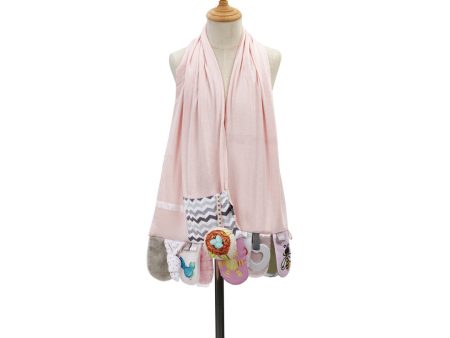 MOMMY & ME ACTIVITY SCARF PINK For Sale