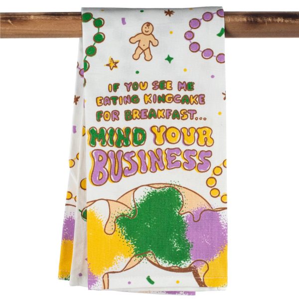 SEE EATING KING CAKE TOWEL For Cheap