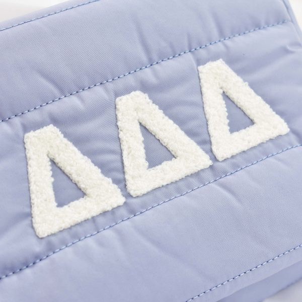 Kappa Kappa Gamma Makeup Bag - Puffer Style with Sorority Letters Online Hot Sale