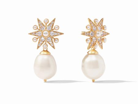 CELESTE PEARL DROP EARRING GOLD PEARL Online Hot Sale