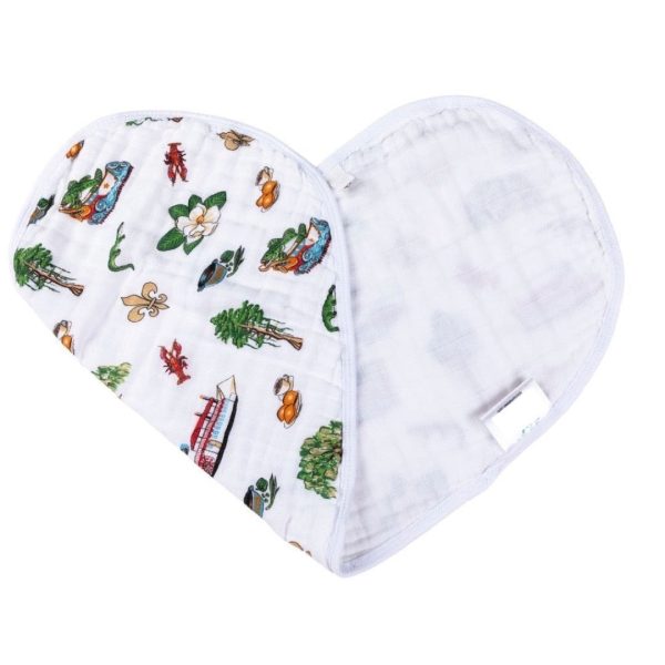 2 IN 1 LOUISIANA BABY BURP AND BIB CLOTH Fashion